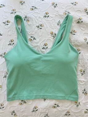 lululemon athletica Green V-Neck Sports Bra